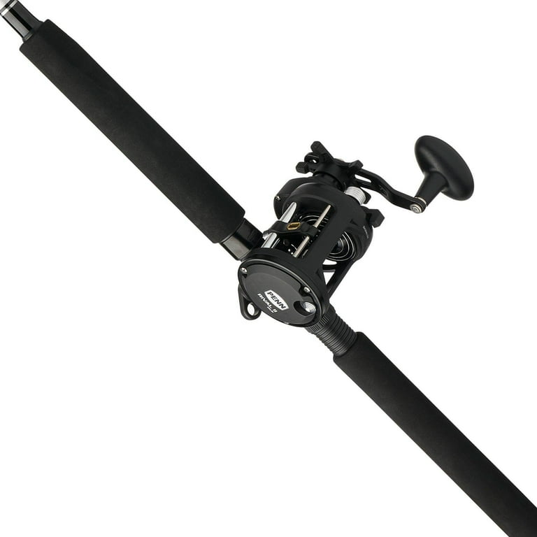 PENN Rival II Level Wind Conventional Fishing Combo, 6'6