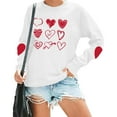 thumbnail image 4 of Craaazy Women's Cute Valentines Day Tops Fashion Love Heart Printed Valentines Shirts Gifts, 4 of 8
