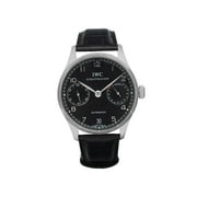 IWC Portuguese 7-Day 42mm Steel Black Dial Automatic Mens Watch IW500109