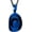 blue, variant on Cowboy Hat Cremation Urn Pendant Necklace for Ashes Stainless Steel Memorial Ash Urn Jewelry for Women Men