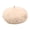 Beige, variant on Pink Season Women Beret Faux Pearl Rhinestone Decor Vintage English Style Woolen Hat No Brim Solid Color Adjustable Straps Pumpkin Cap