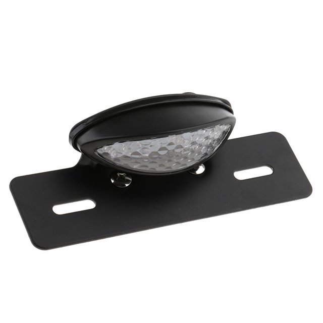 Luz trasera Cola LED motocicleta Quad ATV freno marcha matrícula lente transparente