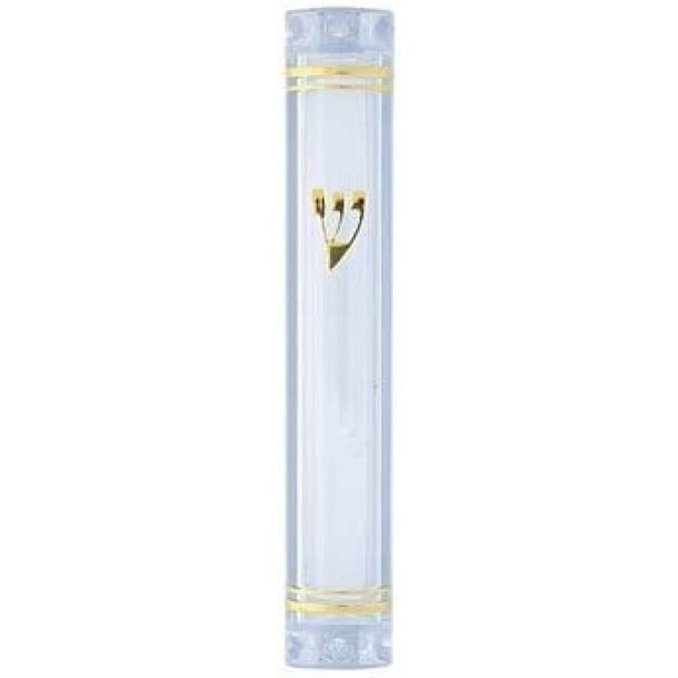Waterproof Lucite Mezuzah Case Holder for 10 cm Scroll 3 Pack