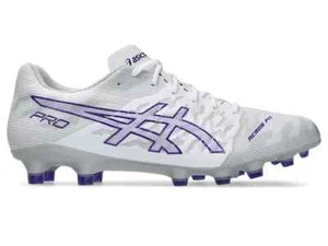 シューズ DS LIGHT ACROS 3 ASICS Soccer Cleats DS LIGHT ACROS PRO 3 White/Gentry Purple