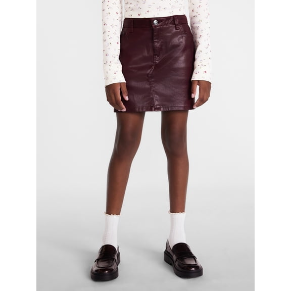Weekend Academy Girls Faux Leather Skirt, Sizes 4-20