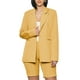 thumbnail image 1 of Traje de pantalón de dos piezas Sunloudy para mujer, chaqueta de un solo pecho de color liso y pantalones cortos de corte recto, S/M/L/XL/XXL Sunloudy  S M L XL XXL, 1 of 8