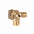 thumbnail image 1 of 1pc 3 Port Check Valve Brass Male Thread Check Valve Connector Tool ForAir Compressor Accessories Air Pump 10*14*16mm, 1 of 4