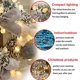 thumbnail image 4 of Aleko Guirnalda de Navidad, 2.7M Chimenea Escaleras Decoradas Luces de Cadena Luces LED Adorno Guirnalda de Navidad para decoración (Rojo) ACTIVE Biensenido a ACTIVE, 4 of 5