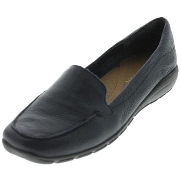 Easy Spirit Womens ABIDE Loafer 9.5 E US Navy Leather
