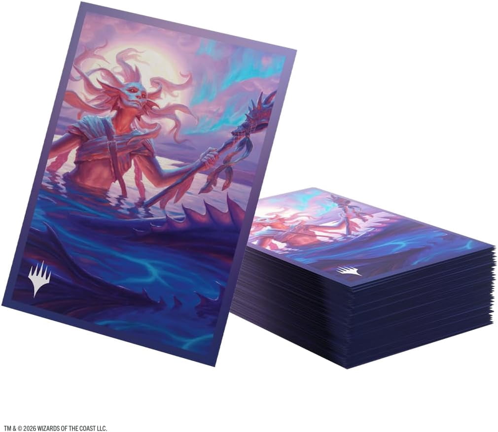 Gamegenic Magic: The Gathering Lorwyn Eclipsed Premium Art Sleeves - Eclipsed Merrow Design, 105 Textured Matte Sleeves, Smooth Shuffle & Card Protection, Full-Color, Acid-Free, PVC-Free
