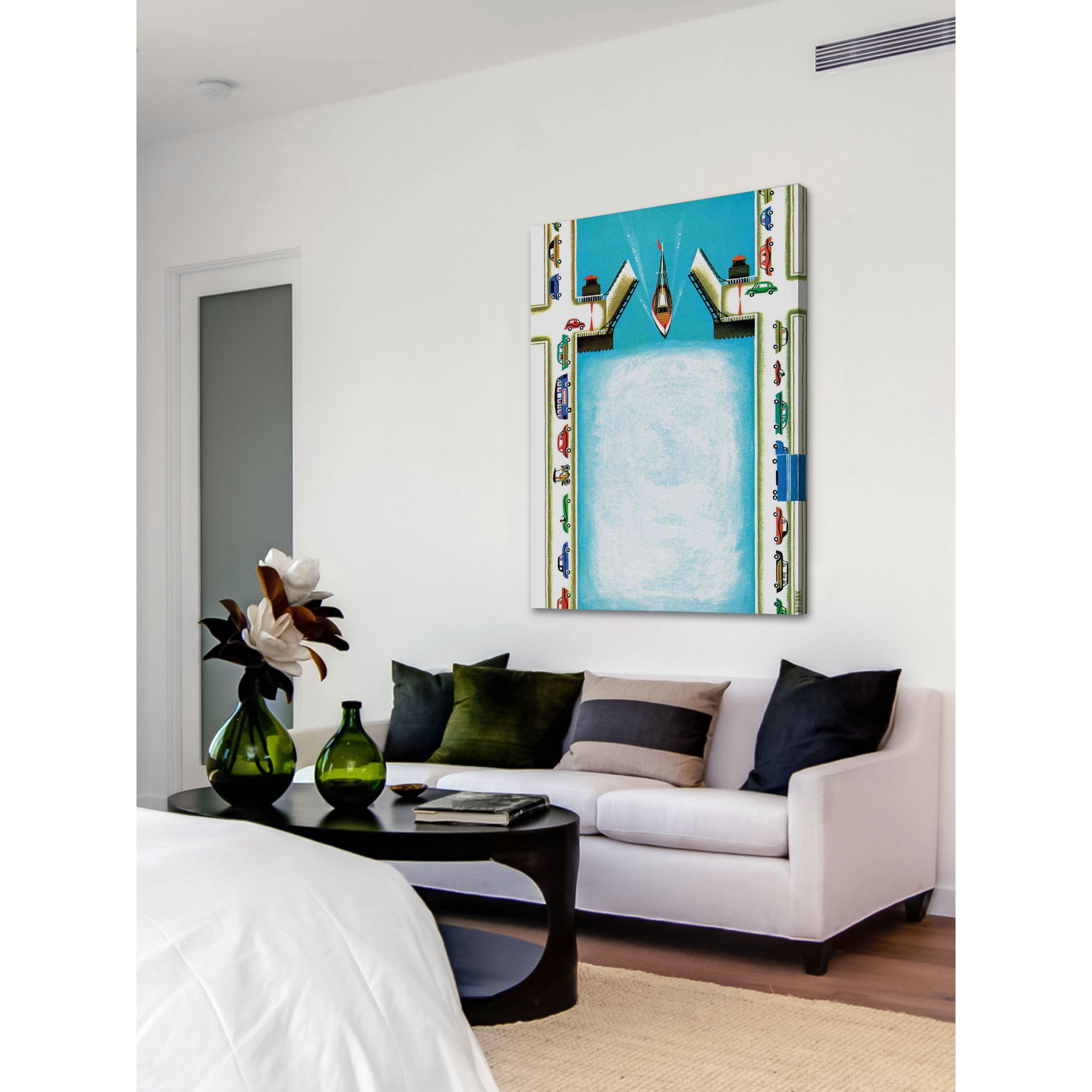 MARMONT HILL  - The Drawbridge Painting Print on Canvas - Multi-Color 20 x 30
