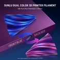 thumbnail image 2 of Filamento para impresora 3D SUNLU Silk, doble color, PLA, 1,75 mm, 1 kg, 2 of 9