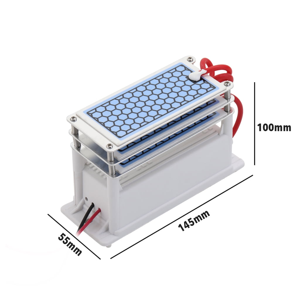 15g/h Ozonator Portable Ceramic 15g/h Generator Long Life Three Tablets Integrated Plate Air Water Purifier Ozonizer