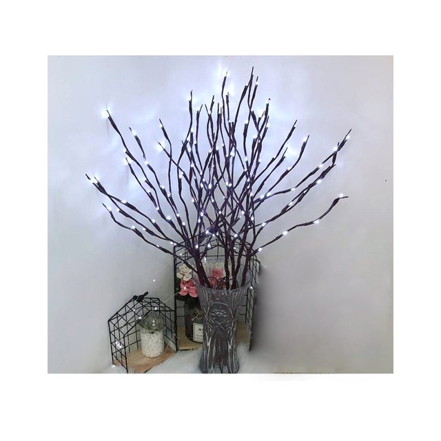 Cateissary Lámpara de árbol Romántica Rama dulce y cálida Iluminación de luz Hermoso diseño especial Luces de cadena Jardín al aire libre Festivo Iluminación y accesorios Blanco Cateissary HA072754-04