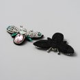 thumbnail image 2 of Felt Clothing Patches Sew on Patches Beading Appliques with Rhinestone Bees Light Rose 44x69x8mm, 2 of 2