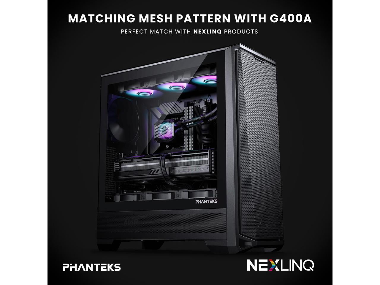 Phanteks Glacier One 360M25 G2 AIO Liquid CPU Cooler, Black, RGB Pump Cap Design, 3x Performance 120mm M25 G2 PWM RGB Fans, for Intel LGA 1700, 1851, 1200, 115x and AMD AM4/AM5 sockets, Black