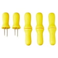 thumbnail image 5 of Mainstays Yellow 8-Piece Stainless Steel Corn Skewer Set, 5 of 6