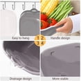 thumbnail image 3 of Lavado de cestas de verduras en la cocina Cestas de frutas Fregaderos de verduras apilables de varias capas, colador y lavado de frutas y verduras Juego de colador de cocina, 3 of 5
