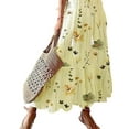 thumbnail image 3 of DYMADE Retro Sling Maxi Flowy Summer Loose Women Boho Dress, 3 of 4
