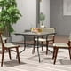 thumbnail image 3 of Mesa de Comedor para Patio Costway 89 x 89 cm con Tablero de Vidrio Templado, 3 of 4