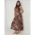 thumbnail image 5 of Printed Halter Collar Maxi Dress, 5 of 6
