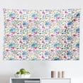 thumbnail image 1 of Saying Tapestry, Illustration of Little Cartoon Words with Colorful Unicorn Outline Girly, Fabric Wall Hanging Decor for Bedroom Living Room Dorm, 2 Sizes, Multicolor, by Ambesonne, 1 of 1