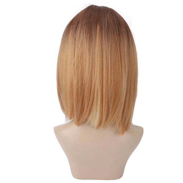 Straight , Fake Hair Gradual Change Highlight Bob For Female For Daily Use
