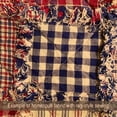 thumbnail image 3 of Heritage Navy Blue 5 Plaid Homespun Cotton Fabric - Sold by the Yard - by JCS, 3 of 7
