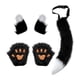 thumbnail image 1 of Diadema con orejas y cola falsas de Lolita para disfraz de cosplay Negro Blanco, 1 of 9