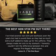 Kaged Pre-Kaged Stim Free Stimulant Free Pre Workout Powder Pre-workout for Men & Women, Delivers Increased Strength