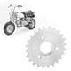 thumbnail image 5 of Piñón Trasero, aleación De Acero Duradera, Fácil De Instalar, Cadena 420 De 30 Mm, Piñón De Transmisión Trasero 24T Para Bicicleta Monkey Z50A Z50 Z50R Z50J, 5 of 7