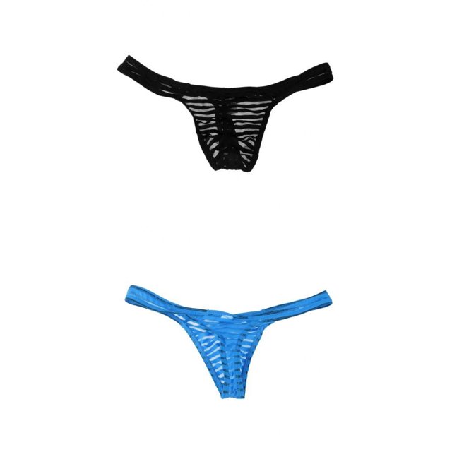 de Ropa Interior de Malla Transparente de 2 Piezas con Espalda en T Sunnimix Ropa interior de moda para hombres