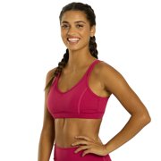 Everyday Yoga Strappy Back Sports Bra, Super Soft Recycled Polyester, Double Straps, XS–XL