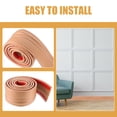 thumbnail image 3 of Masteelf 1 Roll Flexible Adhesive Wall Corner Molding Trim for Tile Edge, 3 of 8