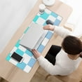 thumbnail image 3 of Functional and Stylish! Pastel Checkered Desk Mat - Aesthetic Office Decor, Extra Large Mouse Pad, Laptop Pad, Game Mat, Sized 31.5x11.8in., 3 of 7