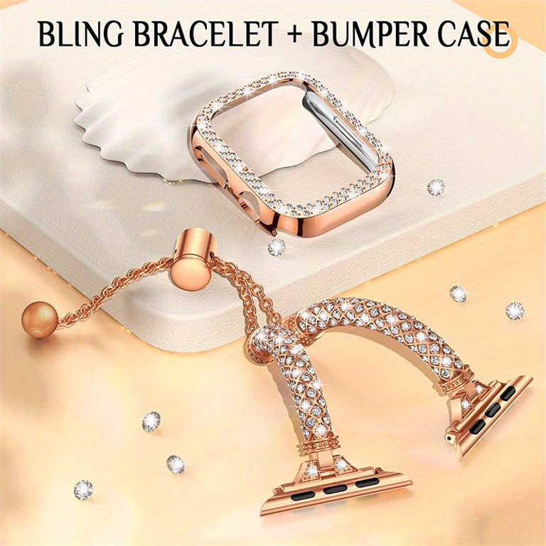 Stainless Steel Strap + Diamond Case for Apple Watch Ultra 2  display picture 3