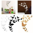 14Pcs Acrylic Butterfly Mirror Wall Stickers Diy Home Decorations Art