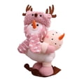 thumbnail image 2 of Muñeco de nieve de Navidad, muñecos de peluche decorativos, bonitos y coleccionables, adornos de Navidad para ventana, hogar, dormitorio, mesa de , Jugando BLESIY figuras de muñecas, 2 of 8