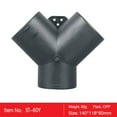 thumbnail image 2 of 60mm Vent Duct Y Branch Pipe Outlet Exhaust Connector For Air Diesel Heater Part, 2 of 11