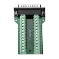 thumbnail image 3 of Conector de placa de desagüe D-sub DB25 de 2 filas, adaptador de bloque de terminales sin soldadura con tornillos de pulgar, 3 of 3