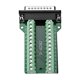 thumbnail image 3 of Conector de placa de desagüe D-sub DB25 de 2 filas, adaptador de bloque de terminales sin soldadura con tornillos de pulgar, 3 of 3