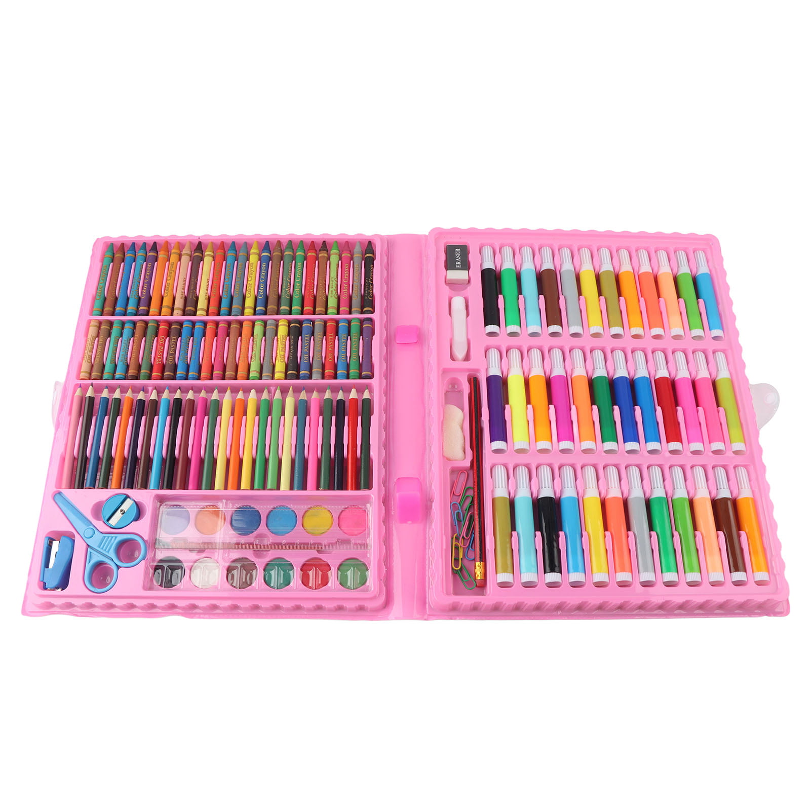 Moiky Art Set for Kids,150 Piece Deluxe Art Supplies Kit,with Paint Markers  Pens/Crayons/Oil Pastels/Colored Pencils/Watercolor Paint Portable Case 