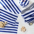 thumbnail image 7 of (4 pack) Mainstays Blue & White Cabana Stripe Beach Towel, 28" x 58", 7 of 7