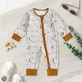 thumbnail image 2 of Staki Baby Footless Pajamas Viscose of Bamboo Cartoon Infant Boys Zipper Pjs Romper 0-18M,12-18 Months, 2 of 7