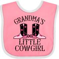 thumbnail image 3 of Inktastic Grandma Little Cowgirl Baby Clothes Girls Baby Bib, 3 of 4