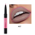 thumbnail image 4 of In 1 Double End Lip Glaze Lip Liner Long Lasting Liquid Lipstick Makeup Cosmetic Tool 07#, 4 of 8