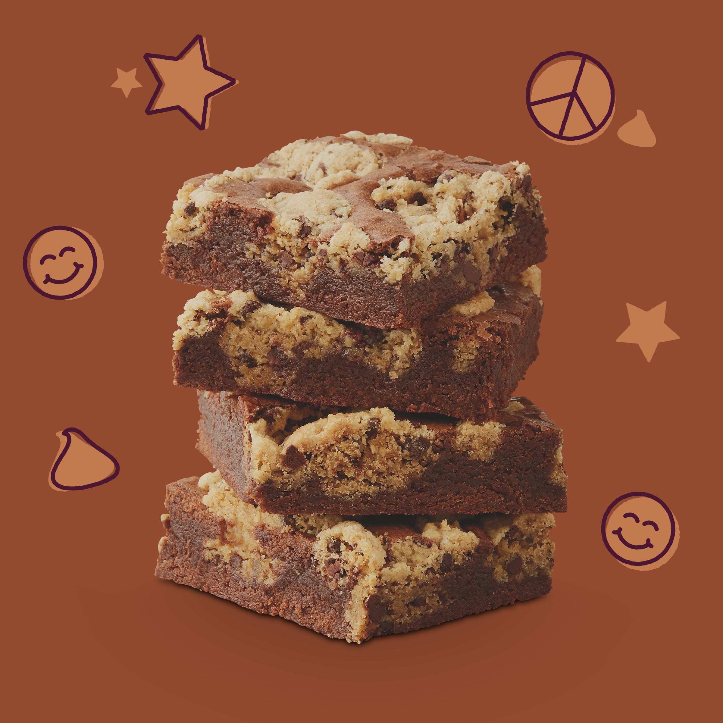 Annie's Organic Brookie Cookie Brownie Bar Baking Mix, Made With Real Chocolate Chips