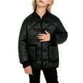 thumbnail image 1 of Birdeem Children's & Adults' Casual Warm Jacket, Solid Color Knitted Yarn Collar Button Thickened Mid Length, 1 of 8