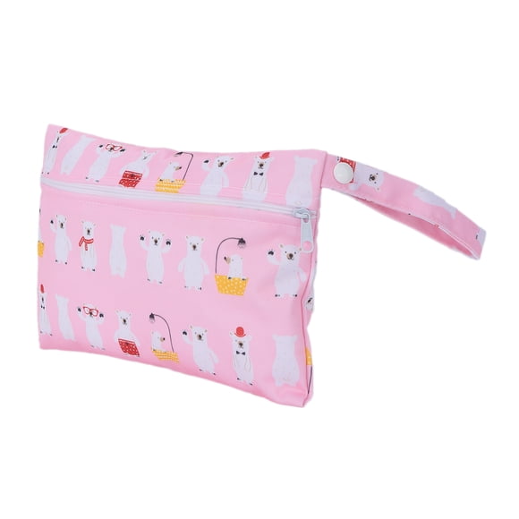 Bolsa de almacenamiento de pañales con dibujos animados, bonita bolsa de almacenamiento de pañales, bolsa de pañales de tela, rendimiento comprobado