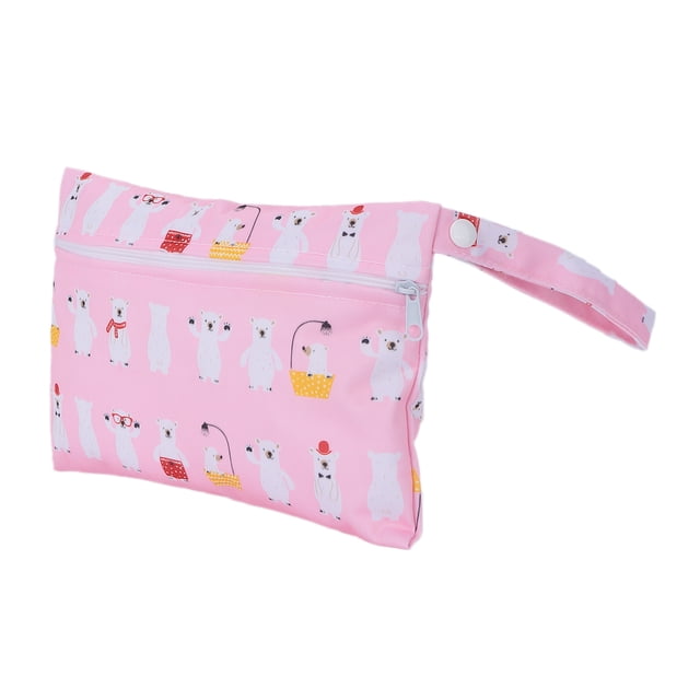 Bolsa de almacenamiento de pañales con dibujos animados, bonita bolsa de almacenamiento de pañales, bolsa de pañales de tela, rendimiento comprobado